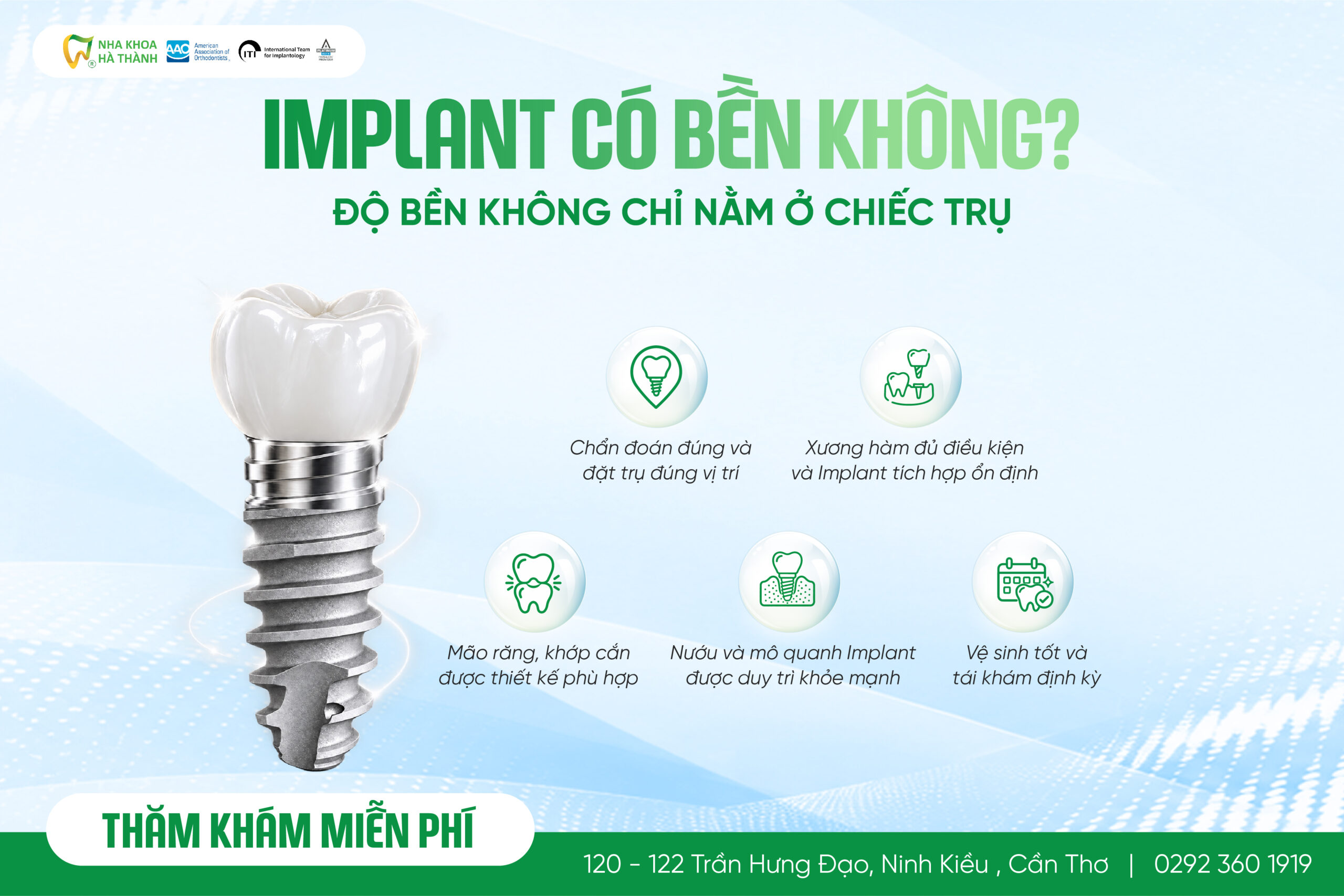 độ bền Implant phụ thuộc vào gì