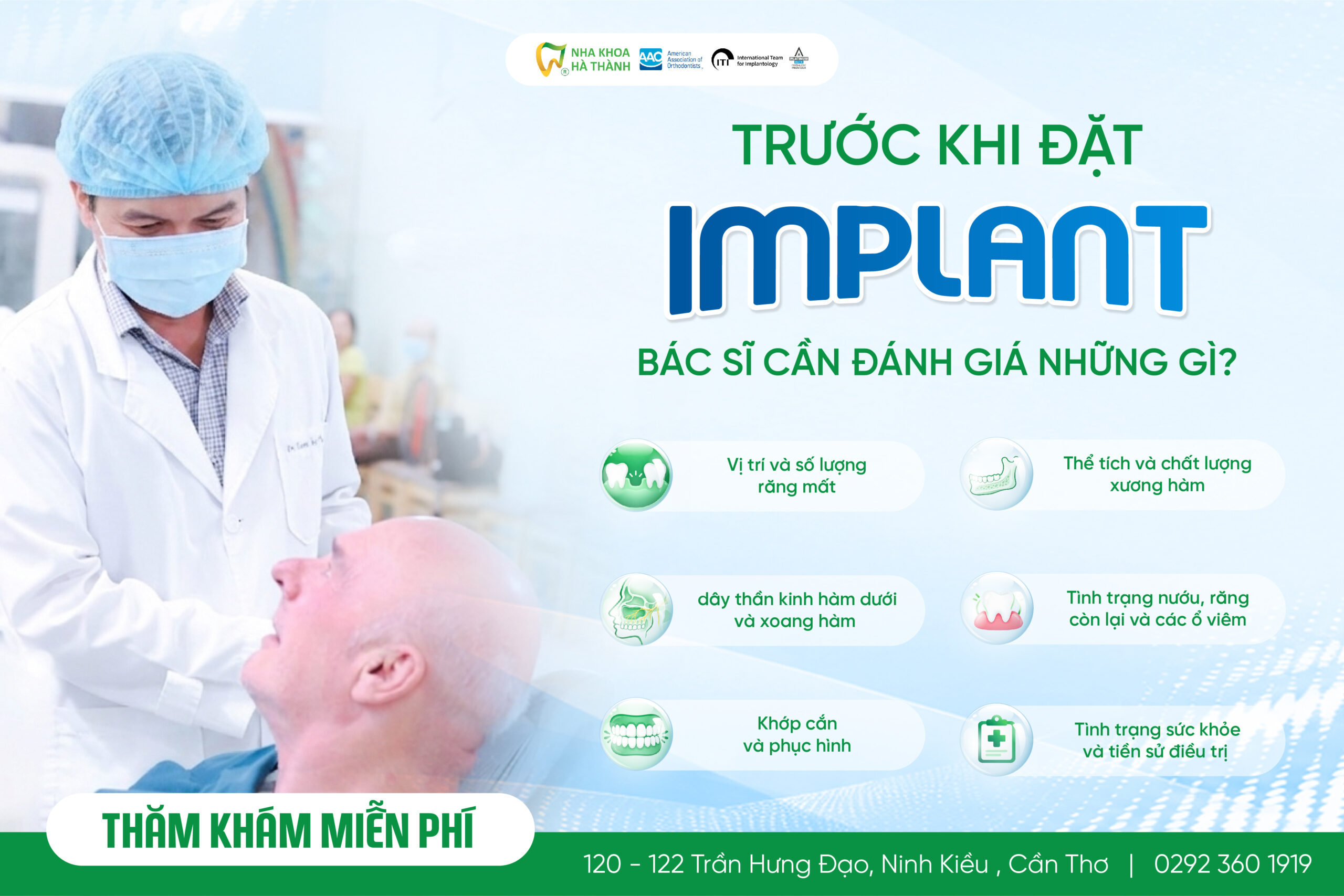 trước khi trồng Implant cần kiểm tra gì