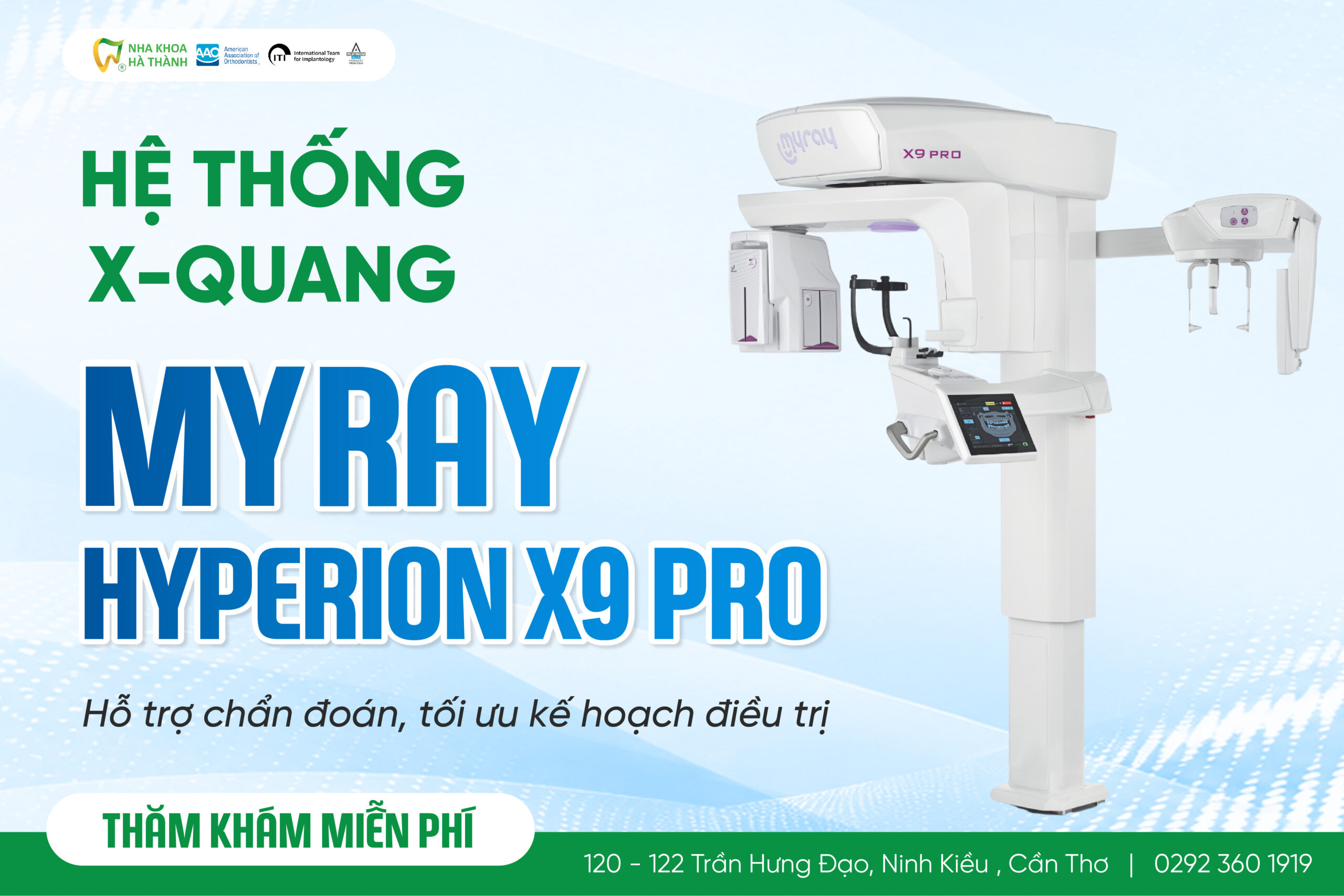 X-quang MyRay Hyperion X9 Pro tại Nha Khoa Hà Thành