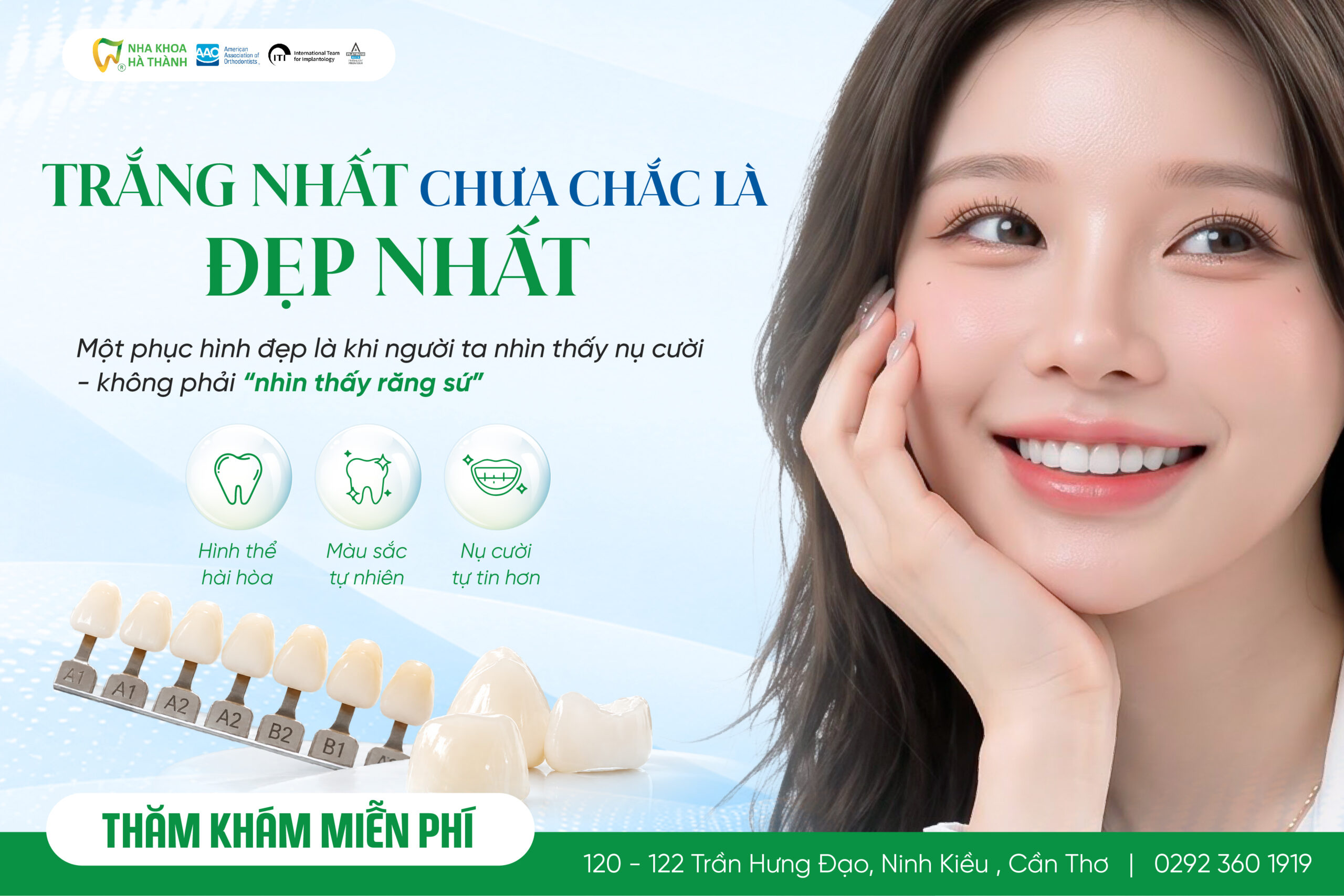 Răng sứ đẹp tự nhiên – hài hòa màu sắc, hình thể và nụ cười