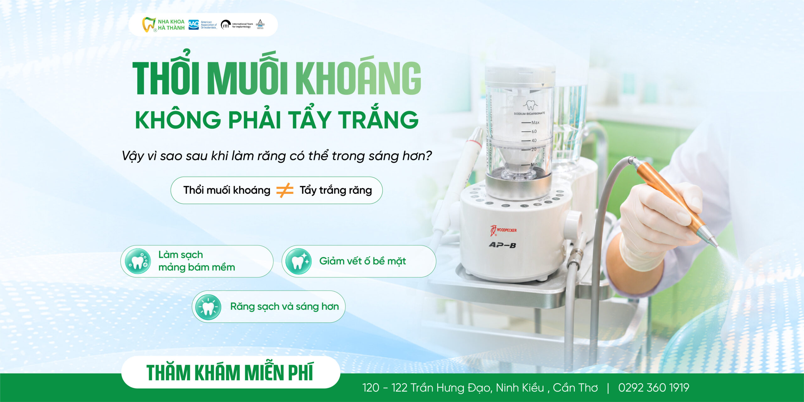 Thổi muối khoáng có làm trắng răng không – phân biệt làm sạch và tẩy trắng