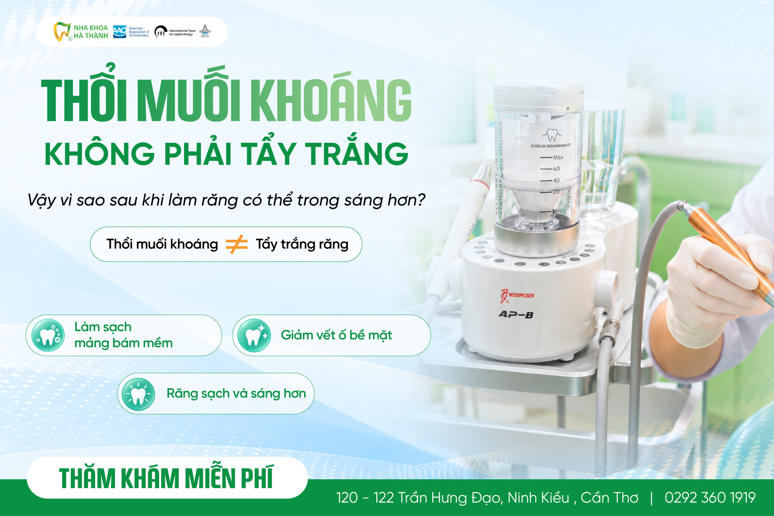 Thổi muối khoáng có làm trắng răng không – phân biệt làm sạch và tẩy trắng